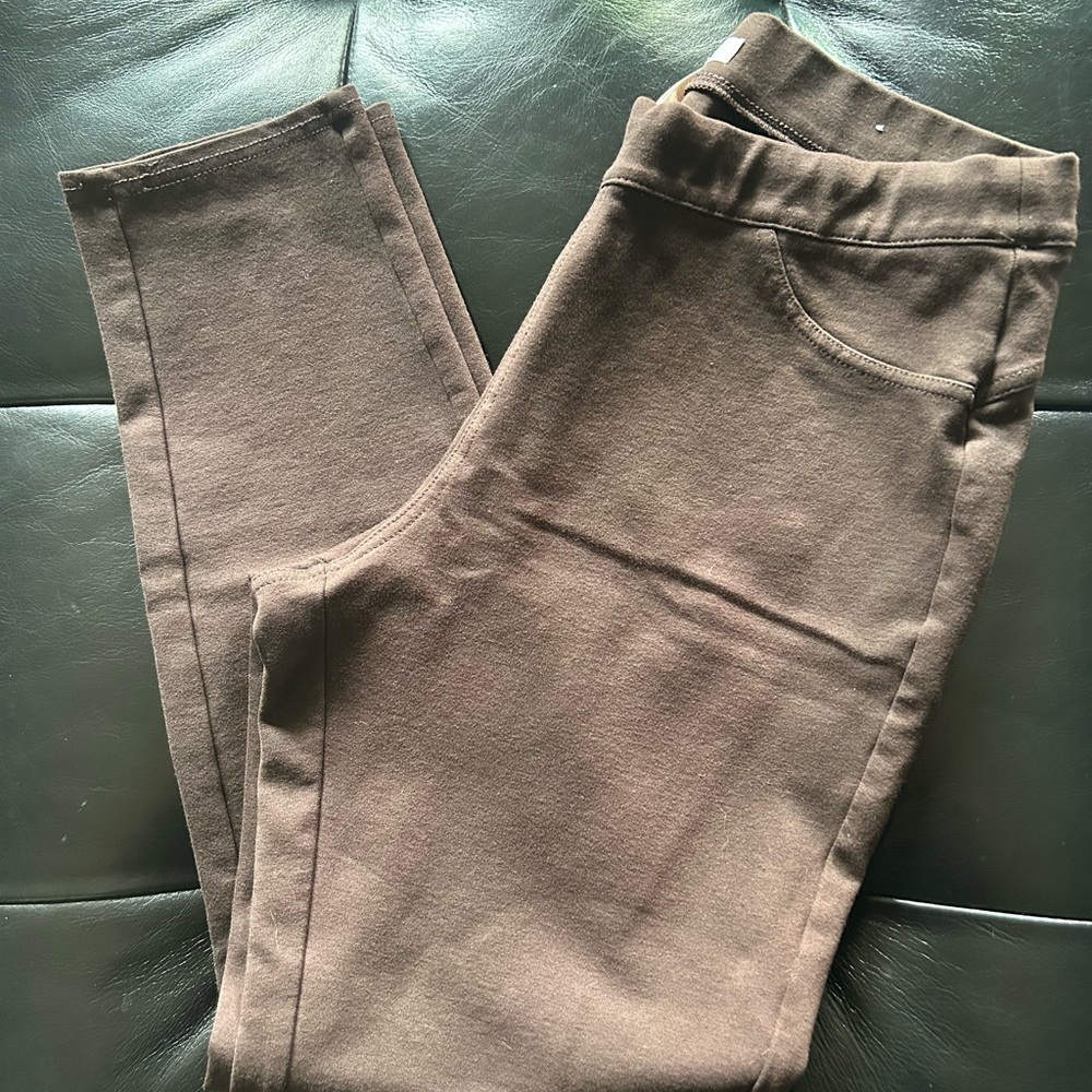 LC Lauren Conrad Women’s Espresso Brown Leggings Stretch Pants Medium Petite MP